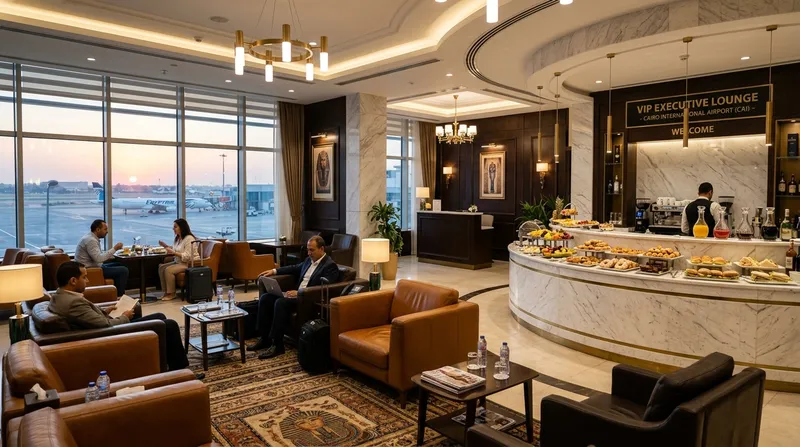 Cairo International Airport VIP Executive Lounge Ahlan and Pearl Lounge Pass Access