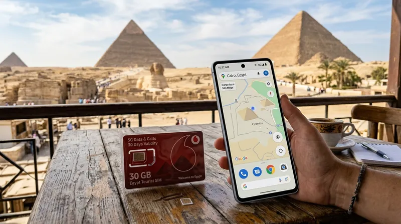 Egypt Tourist Prepaid 4G 5G SIM Card and High Speed Mobile Data for Cairo Visitors